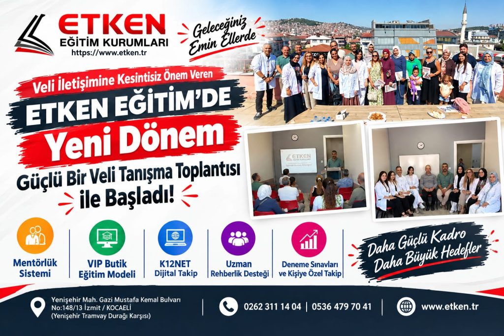 Etken Eğitim Kurumları İzmit Veli Tanışma Toplantısı Teras Toplu Fotoğrafı